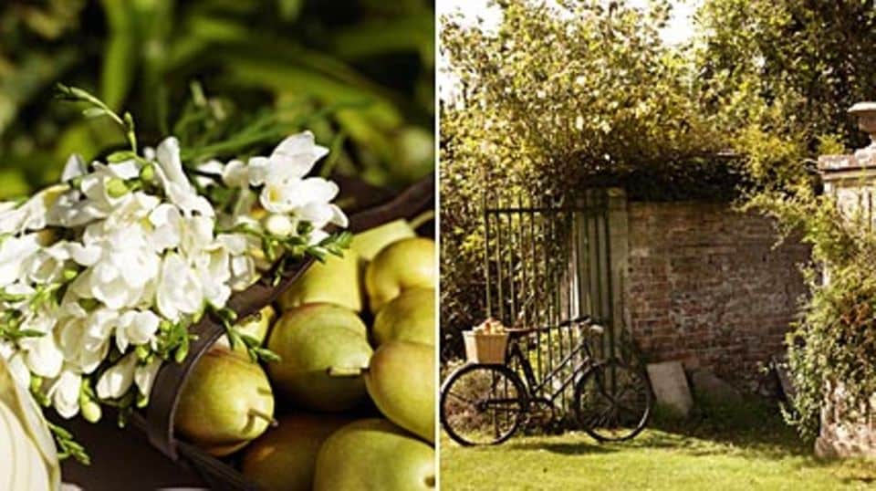 "English Pear & Freesia: das Aroma jahreszeitlicher, reifer Birnen und Freesien gewürzt mit englischer Landschaft.