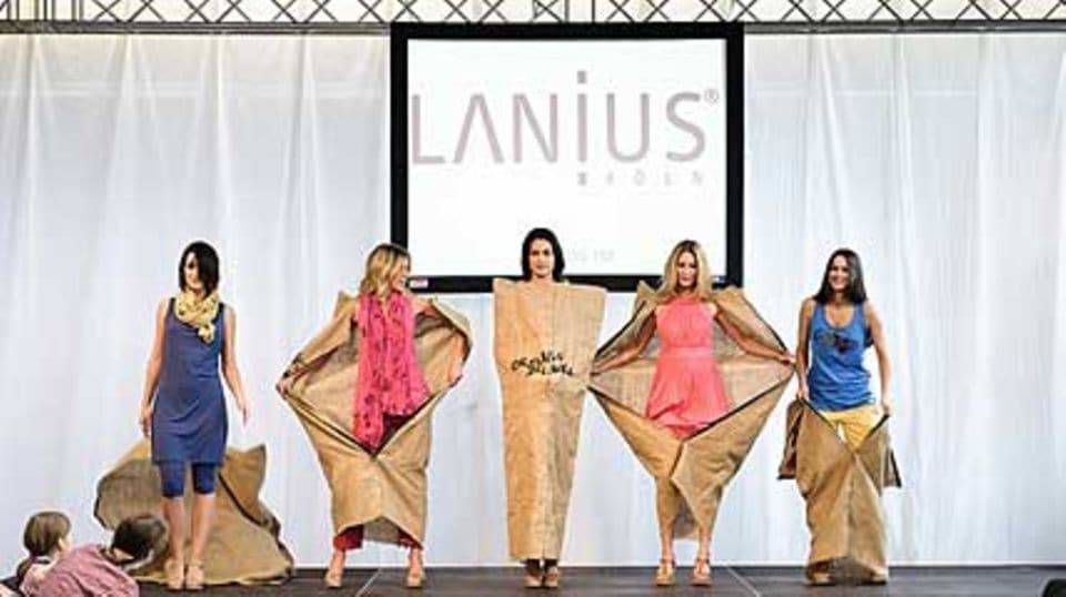Modenschau auf der Innatex für das Label Lanius. Fotos (auch oben): Fotos: Peter Porst