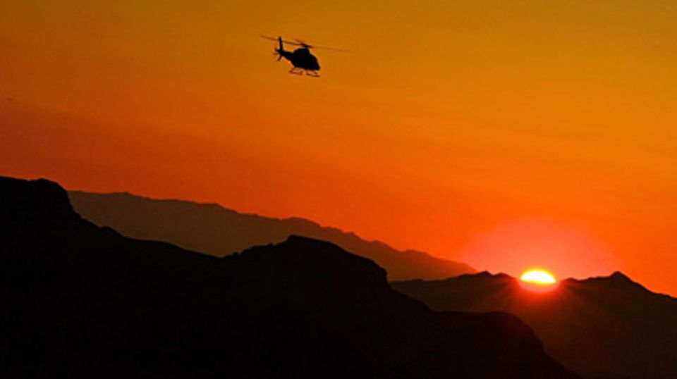 Was für ein Erlebnis: Der Grand Canyon in der Abendsonne. Foto: © Heli USA Airways / © Grand Canyon Ranch