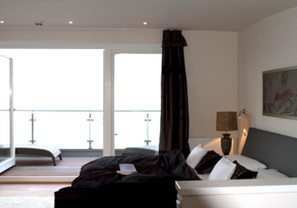 Zimmer mit Aussicht: ein Appartement im Hotel Strand.