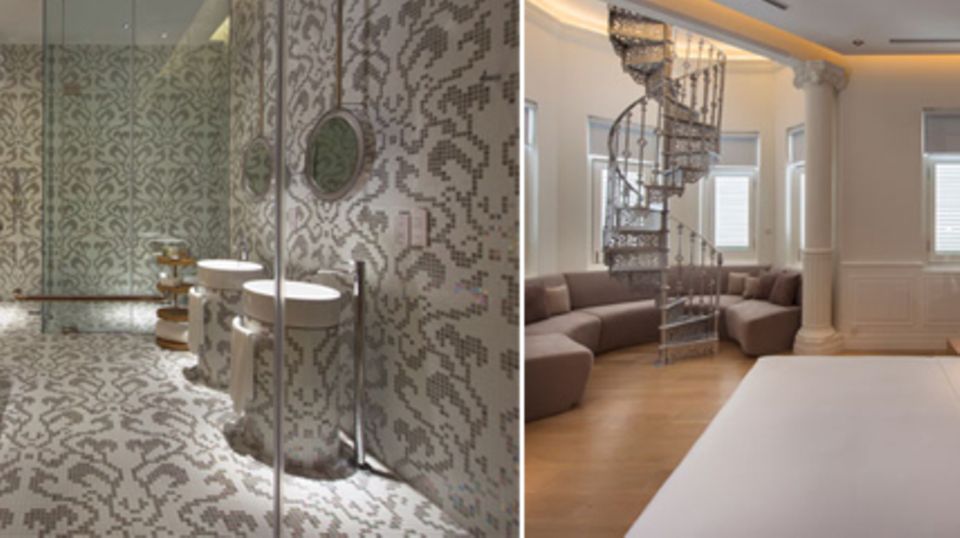 Die Zimmer im Macalister Mansion verbinden historische Elemente mit modernem Design. Fotos: Design Hotels
