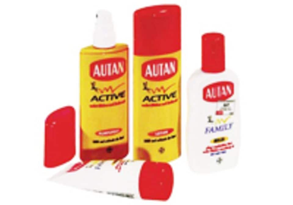 Zum Cremen und Aufsprühen: Der Mückenschutz von Autan soll bis zu acht Stunden wirken.