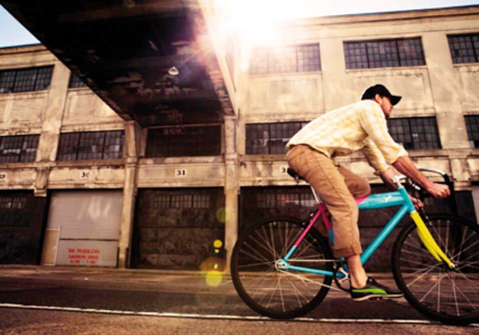 Machen sich gut im Stadtverkehr: City-Bikes von Puma