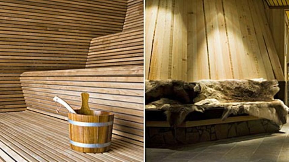 Schwitzen für die Gesundheit: Der Saunabereich der Copperhill Mountain Lodge