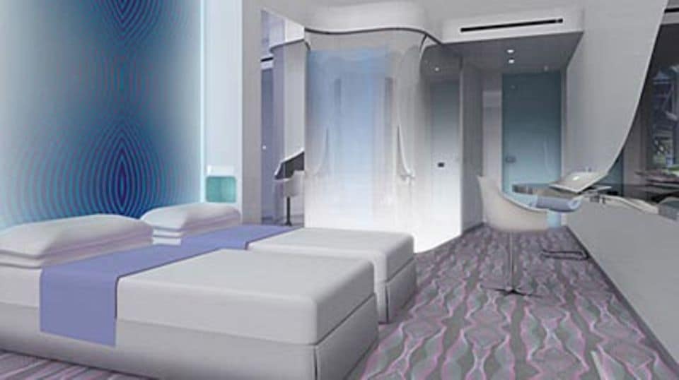 Design für Futuristen - Zimmer im "nHow Berlin". www.nh-hotels.de