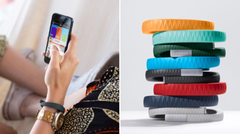 Das Armband "Up" ist ein Mode-Accessoire und soll als Aktivitäts-, Schlaf- und Stimmungstracker ganz nebenbei helfen, den eigenen Lebensstil zu verbessern. Fotos: Jawbone