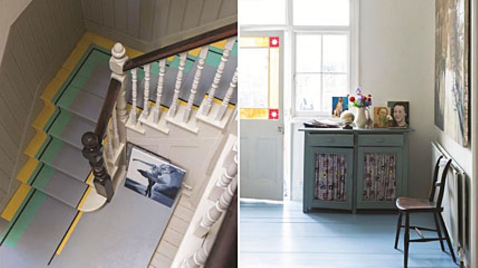 Orginell und einzigartig: Mit den Farben aus der Kollektion "Floor Paint" können Sie beispielsweise Treppen in Szene setzen oder Fußböden komplett in neue Farben tauchen. Fotos: Farrow & Ball