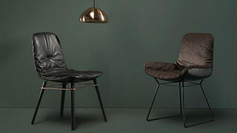 Stuhl "Leya" mit Akzenten in warmen Kupfertönen. Fotos: Freifrau