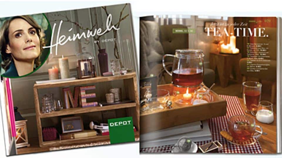 Katalog "Heimweh" by Depot: viele Anregungen, die Wohnung stimmungsvoll im Herbst und Winter sowie ganzjährig einzurichten. Fotos: Depot
