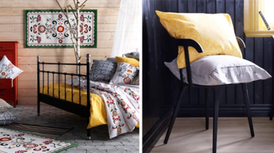 Schwedischer Landhausstil bei Ikea: zarte Farben und natürliche Materialien und Muster bestimmen die Kollektion.