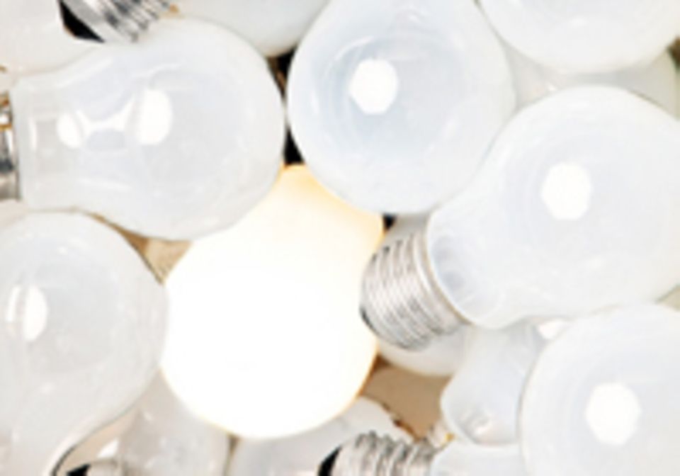 Nur fünf Prozent der verbrauchten Energie wird von konventionellen Glühbirnen in Licht umgewandelt.
