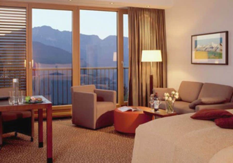 Die Hotelzimmer des Hotels "InterContinental Berchtesgaden" bieten eine fantastische Aussicht.