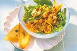Rezept: Spinatsalat mit Möhren und Garnelen