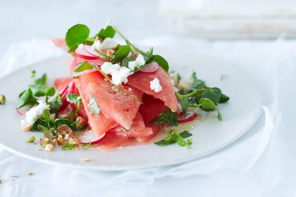 Wassermelonen-Salat mit Feta