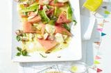 Rezept: Melonensalat mit Fenchelbaguette
