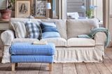 Sofa "Ektorp" von Ikea mit Stoff von Rosendal bei Bemz