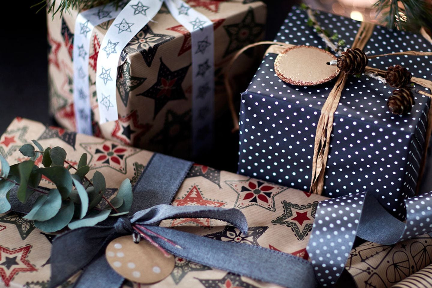 Weihnachten Geschenkpapier Aufbewahrungstasche Verpacken Geschenkrollen Decor 