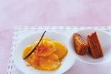 Rezept: Marinierte Orangen in Vanille-Zimtsauce mit holländischem Frühstückskuchen