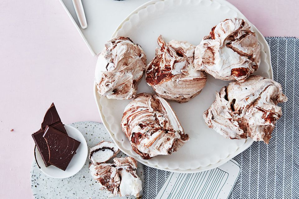 Rezept: Geswirlte Schokoladen-Baisers