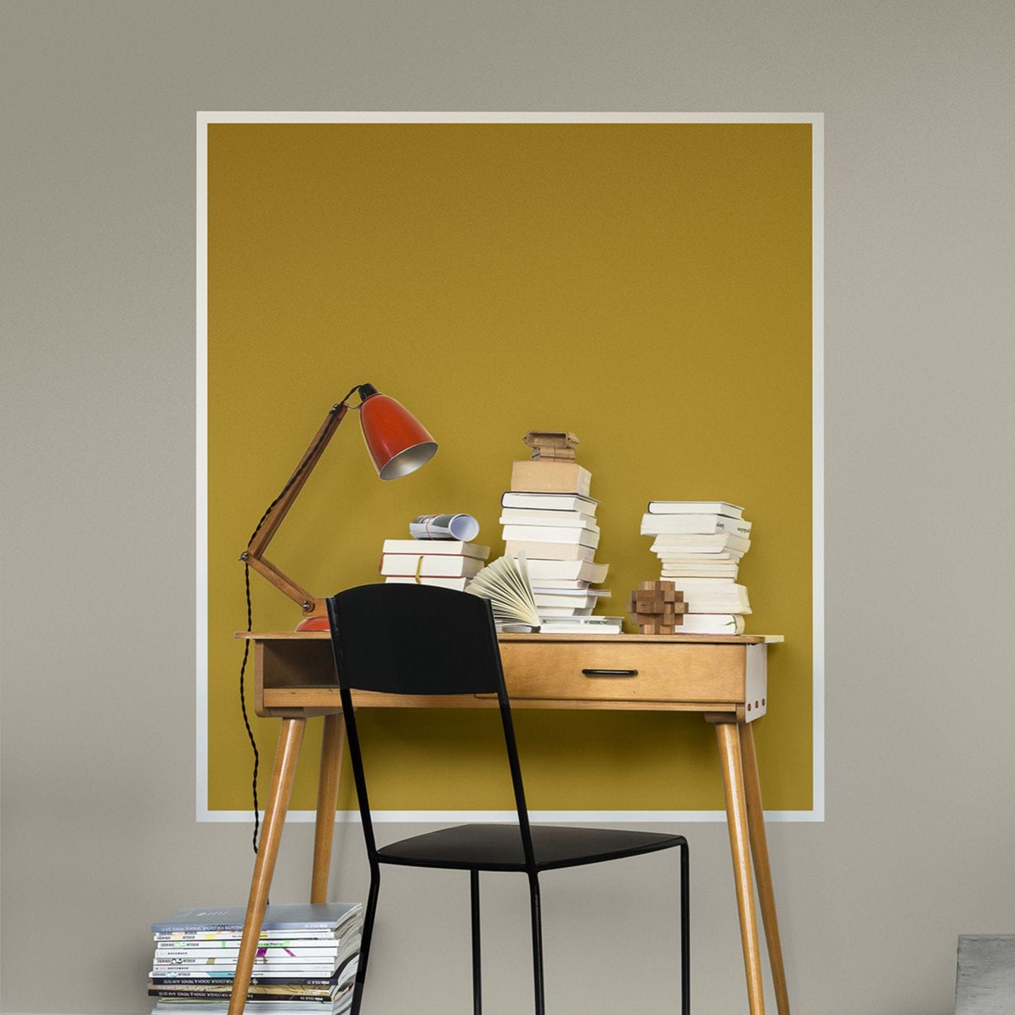 Möbel mit kontrastreichen Wandfarben in Szene setzen