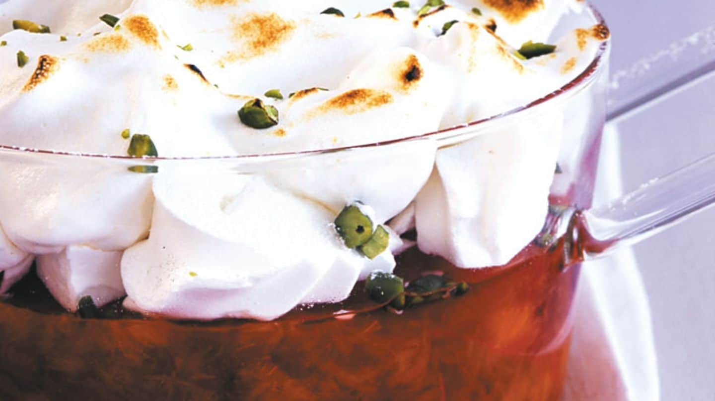 Gelierte Blutorangen mit Baiserschaum Rezept - [LIVING AT HOME]