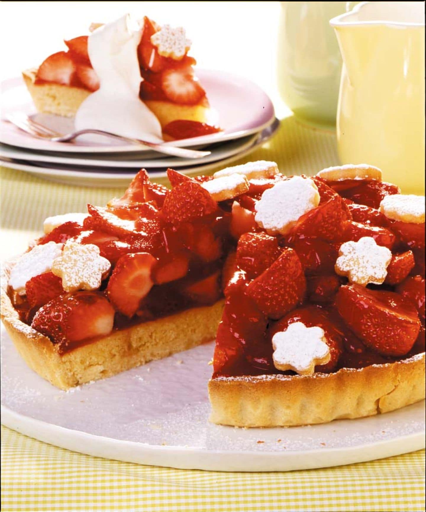 Rezept: Erdbeer-Mandeltarte