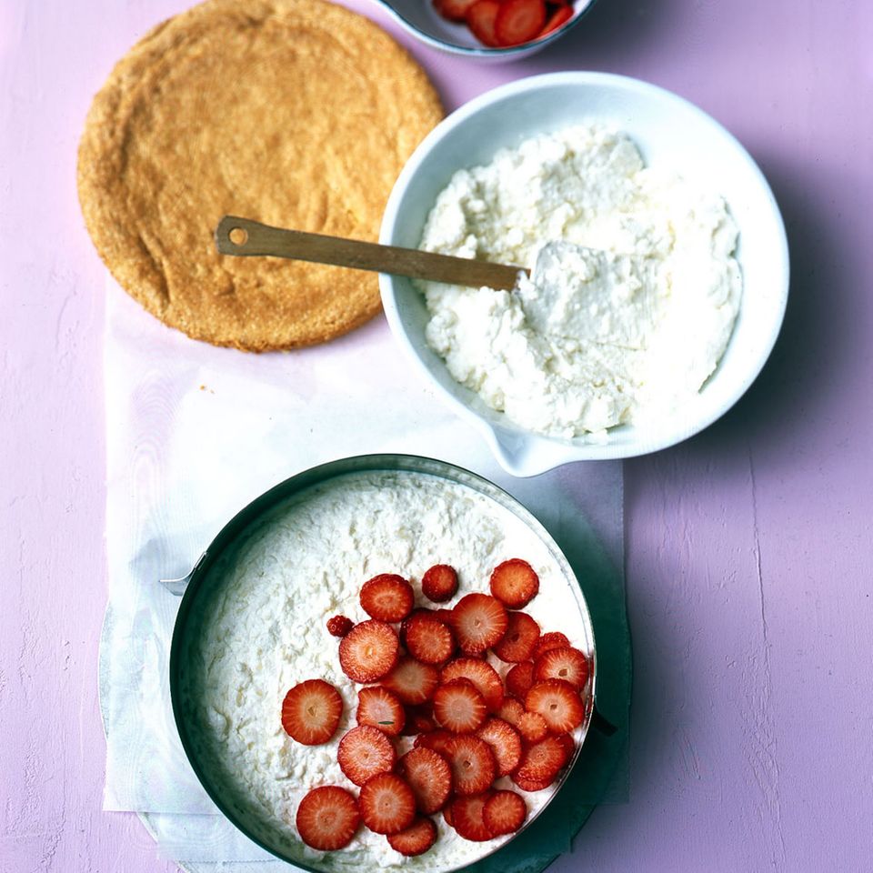 Rezept: Erdbeer-Milchreis-Torte