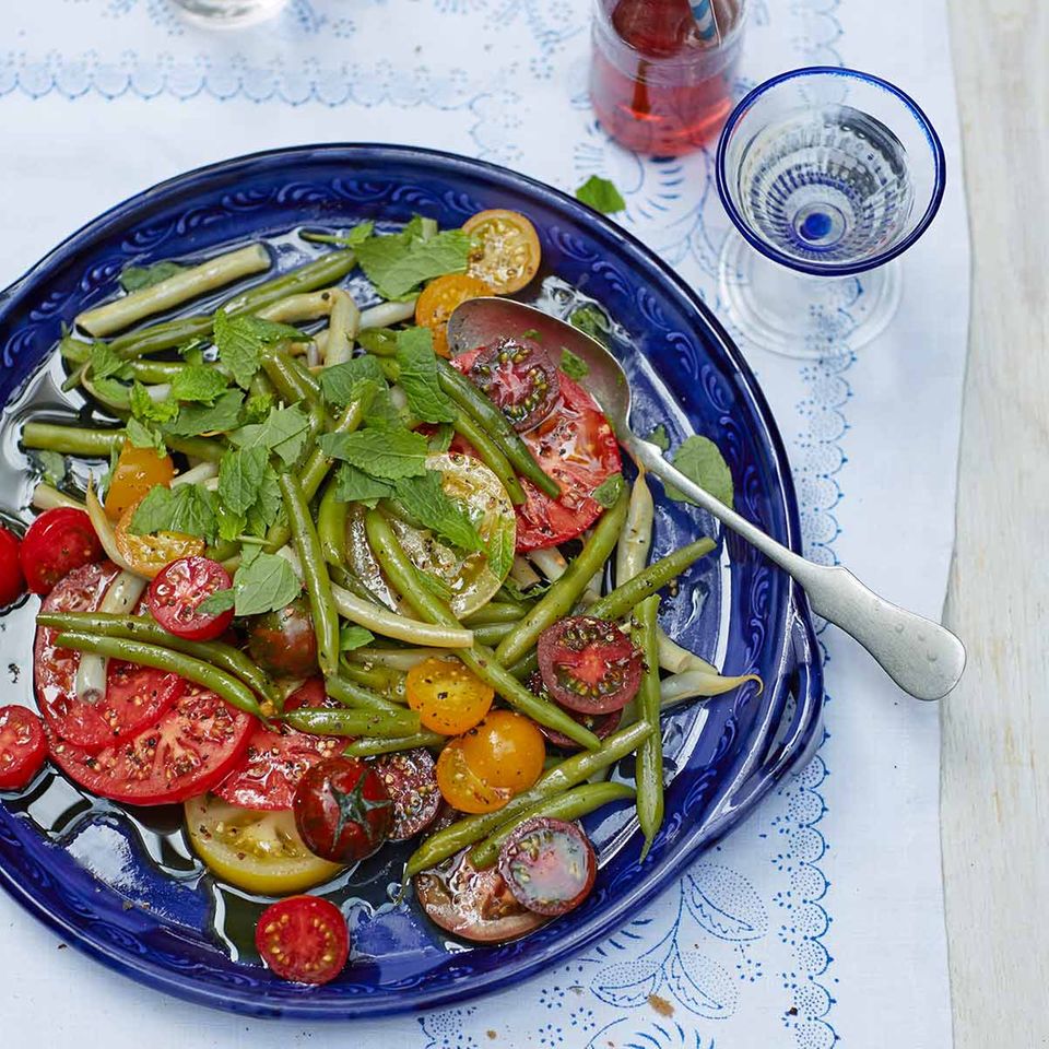 Tomaten-Bohnen-Salat: Rezept