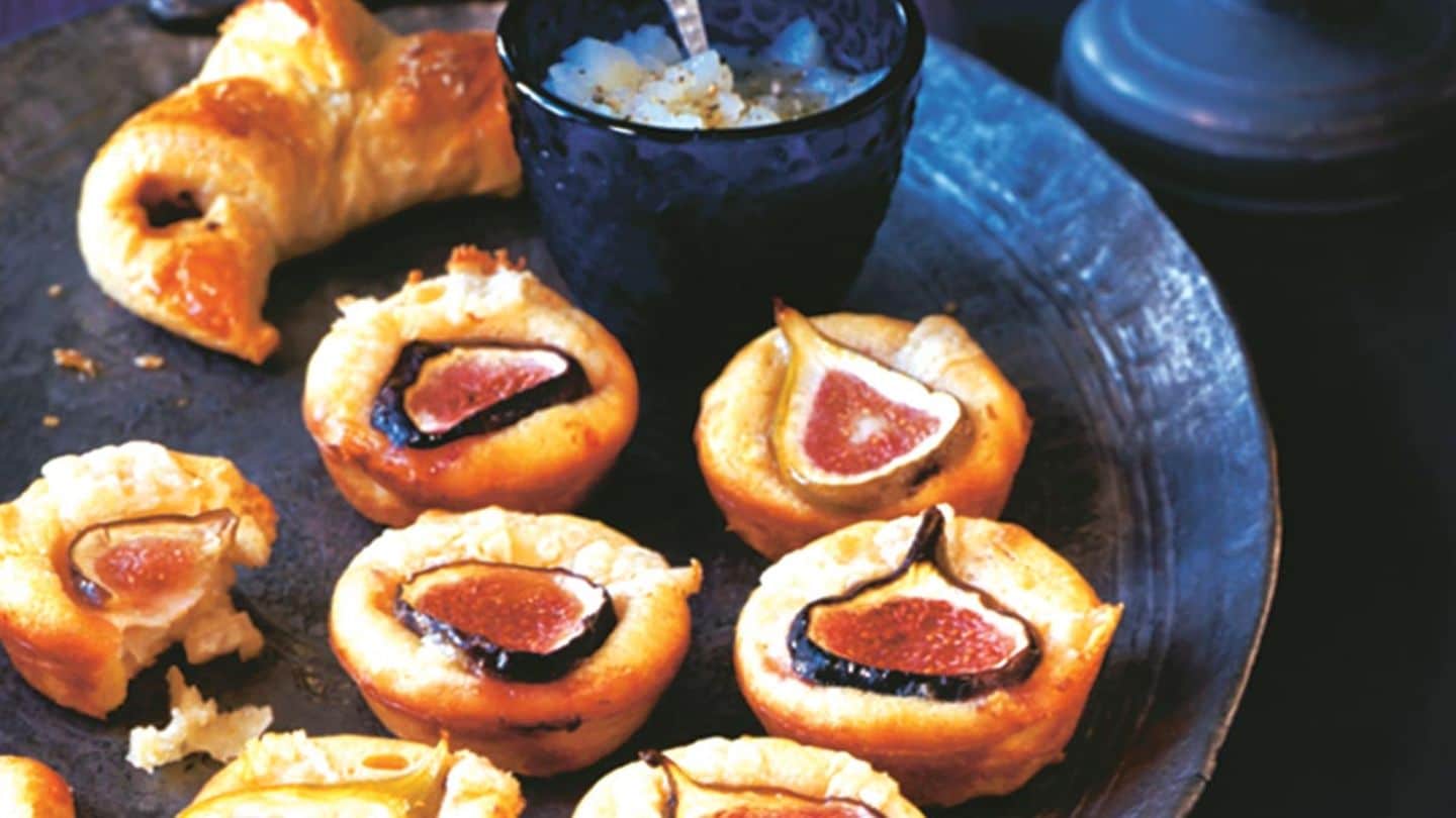 Ziegenkäse-Muffins mit Birnendip Rezept - [LIVING AT HOME]