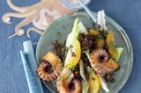 Oktopus mit Belugalinsen-Orangen-Salat: Rezept
