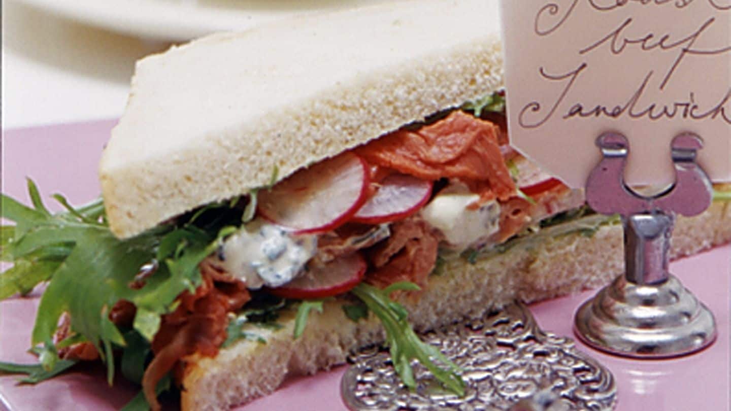 Sandwich mit Roastbeef und Radieschen Rezept - [LIVING AT HOME]