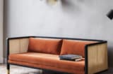 Wiener Geflecht Sofa: Red