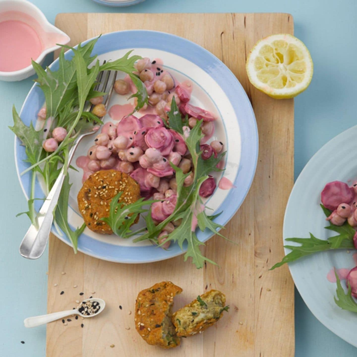 Möhren-Kichererbsen-Salat mit Falafel: Rezept
