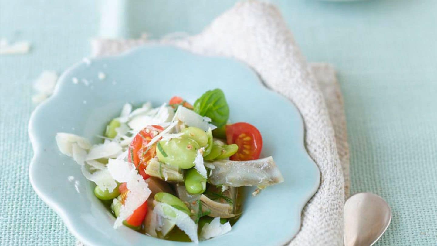 Dicke-Bohnen-Salat mit Artischocken Rezept - [LIVING AT HOME]