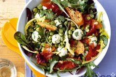 Rezept: Bohnensalat mit Minze und Mozzarella