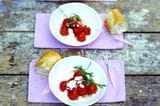 Rezept: Geröstete Tomaten mit Dickmilchsorbet