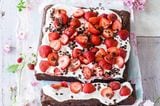 Erdbeer-Brownie-Kuchen: Rezept