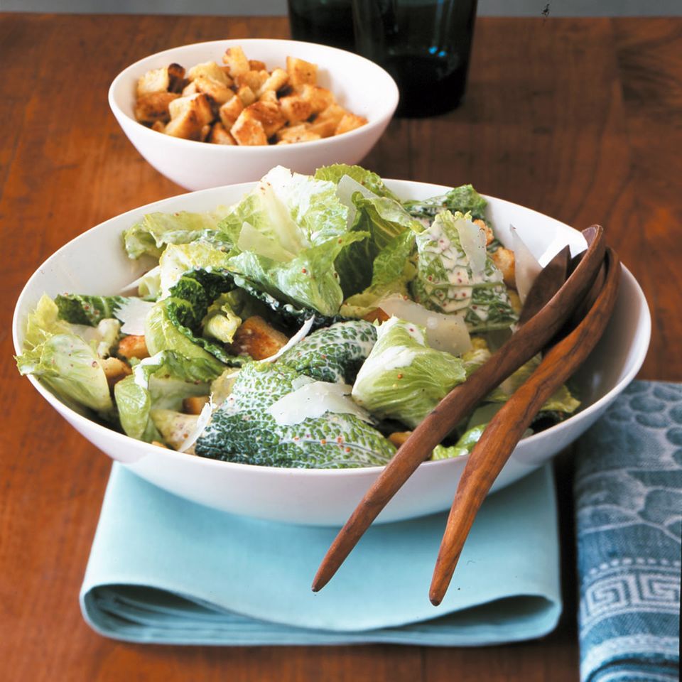 Caesar's Salad mit Wirsing: Rezept