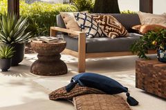 Kissen Kombination von H&M Home auf grauem Sofa