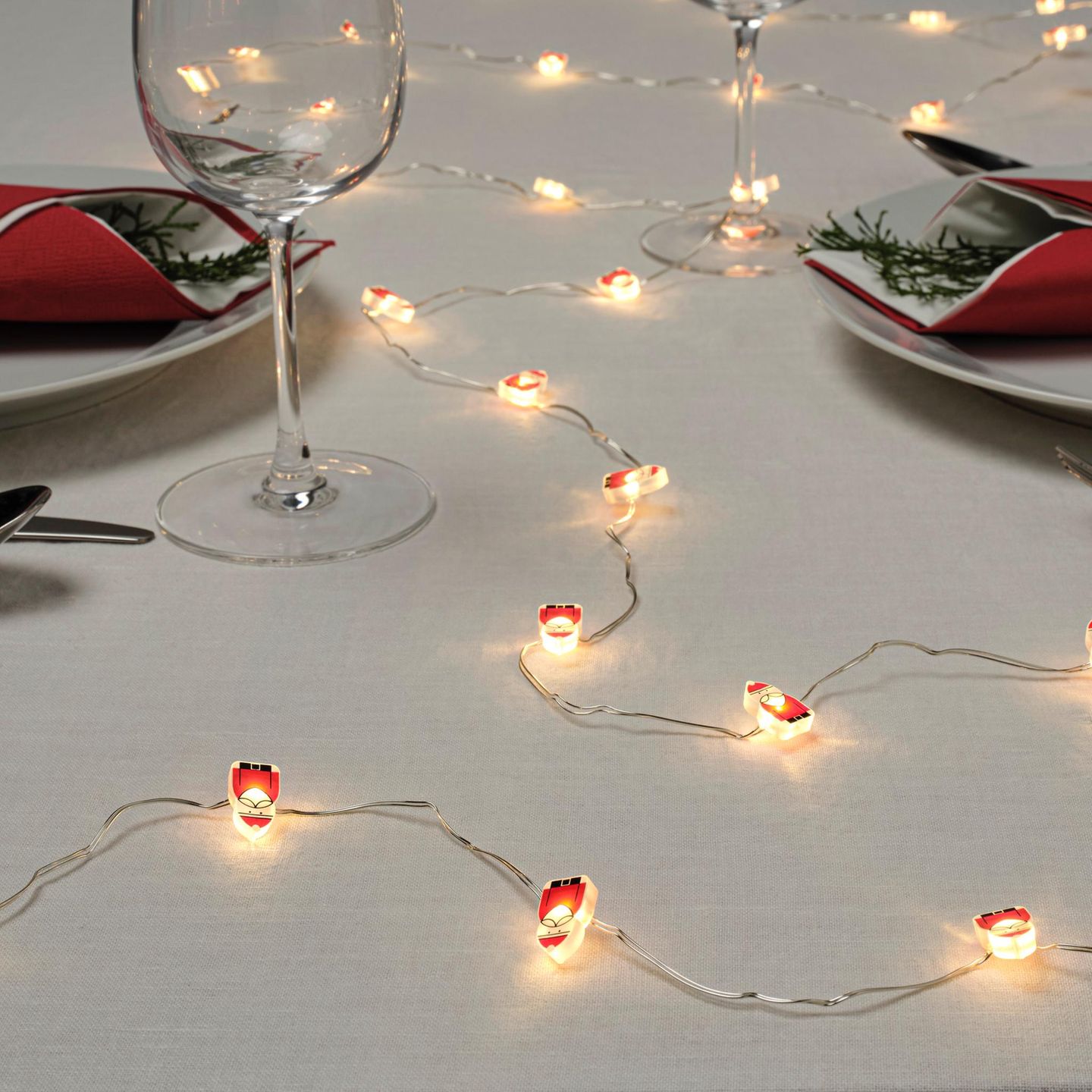 Lichterkette mit Weihnachtsmännern von Ikea - Bild 5