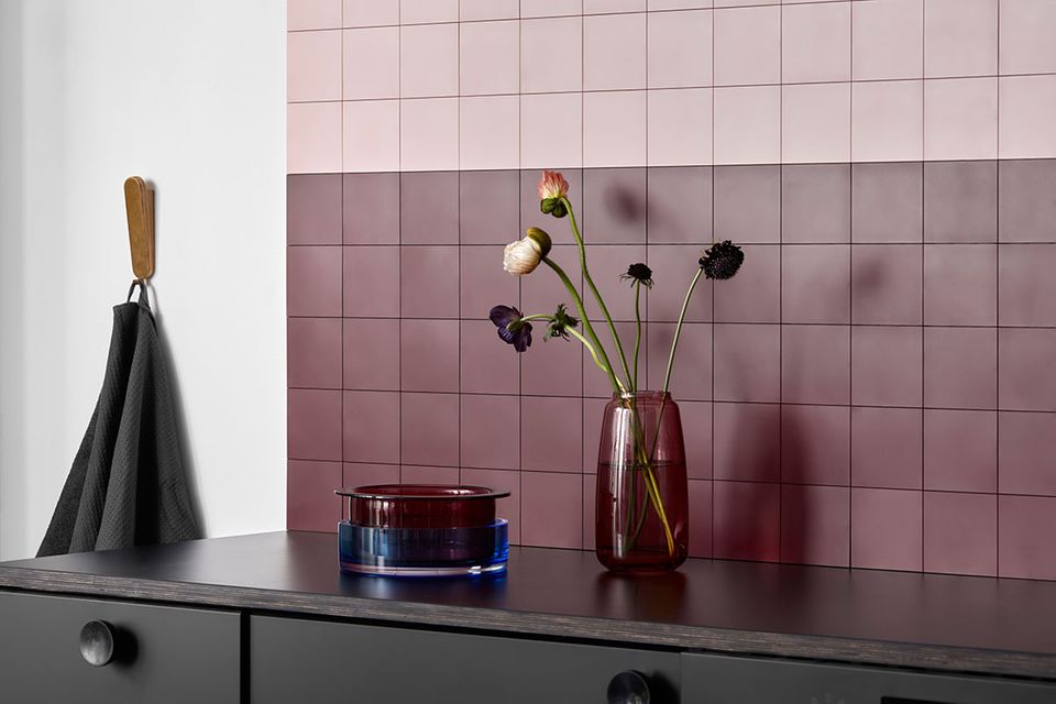 Fliesensystem "Click'n Tile in Beerentönen