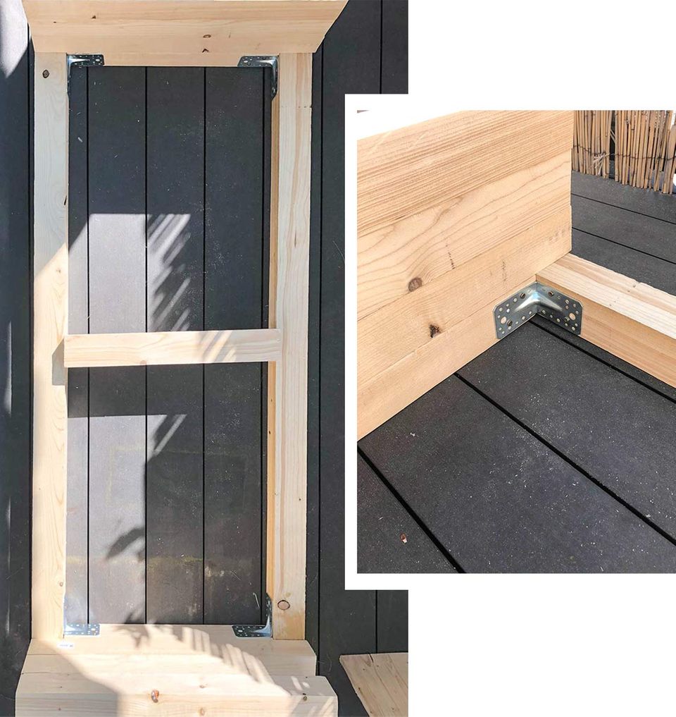 Bauanleitung für eine Balkonbank aus Holz